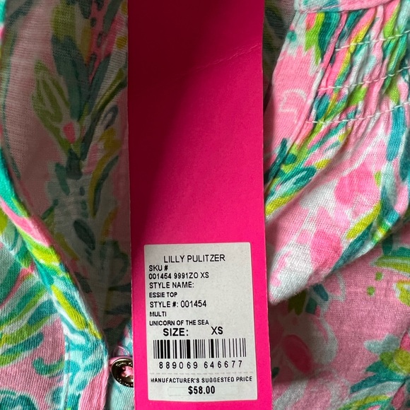 Lilly Pulitzer Essie Tank in Unicorn of the Sea - Picture 3 of 4